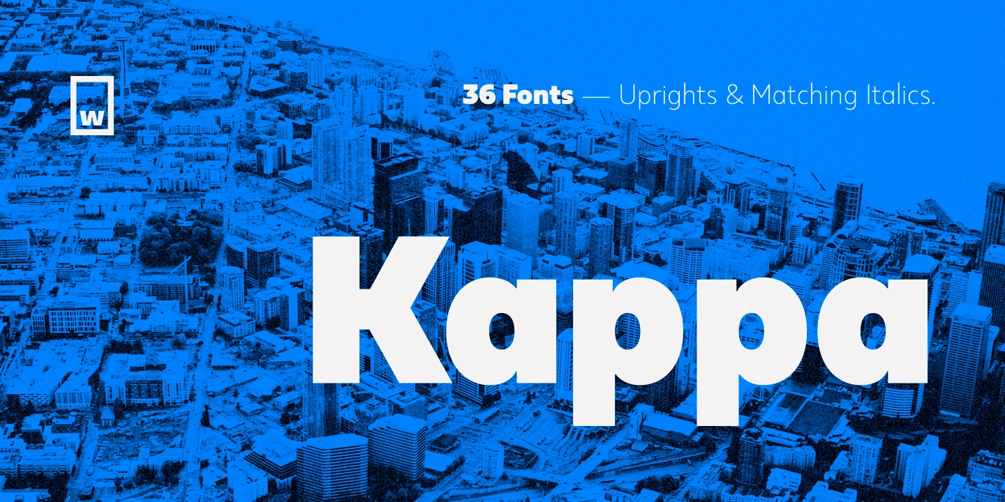 Beispiel einer Kappa Text Light Italic-Schriftart